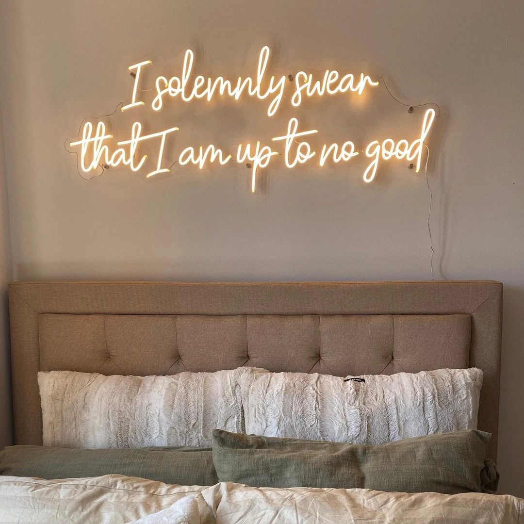Custom Neon Sign Inspirational Quote Neon Sign Bedroom LED - Etsy | Etsy (US)