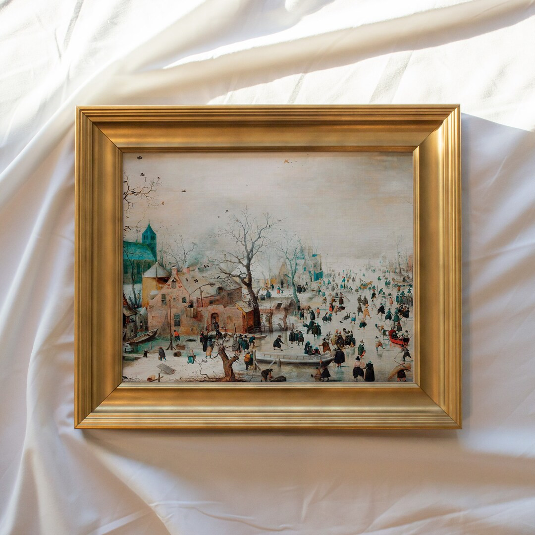 Vintage Christmas Art Print FRAMED Antique Holiday Wall Art - Etsy | Etsy (US)