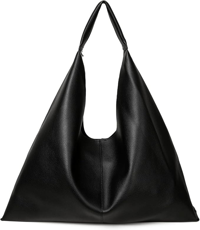 Leather Tote Bag, Oversized Hobo Bags, Large Tote Bag for Women Work, Vegan Leather Handbags Trav... | Amazon (US)