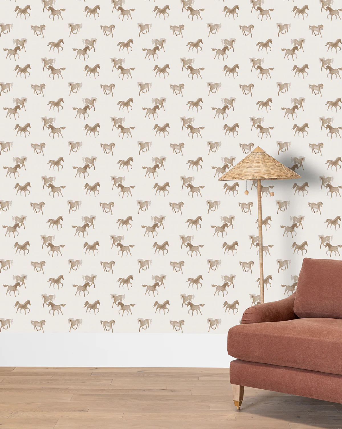 Watercolor Horses Wallpaper | McGee & Co. (US)