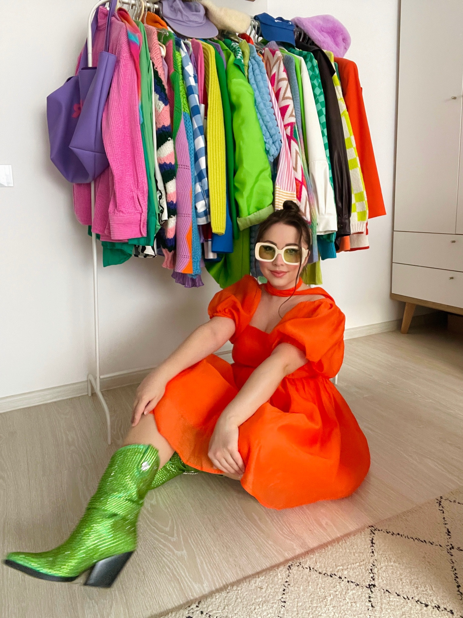 Green statement boots 💚💚💚