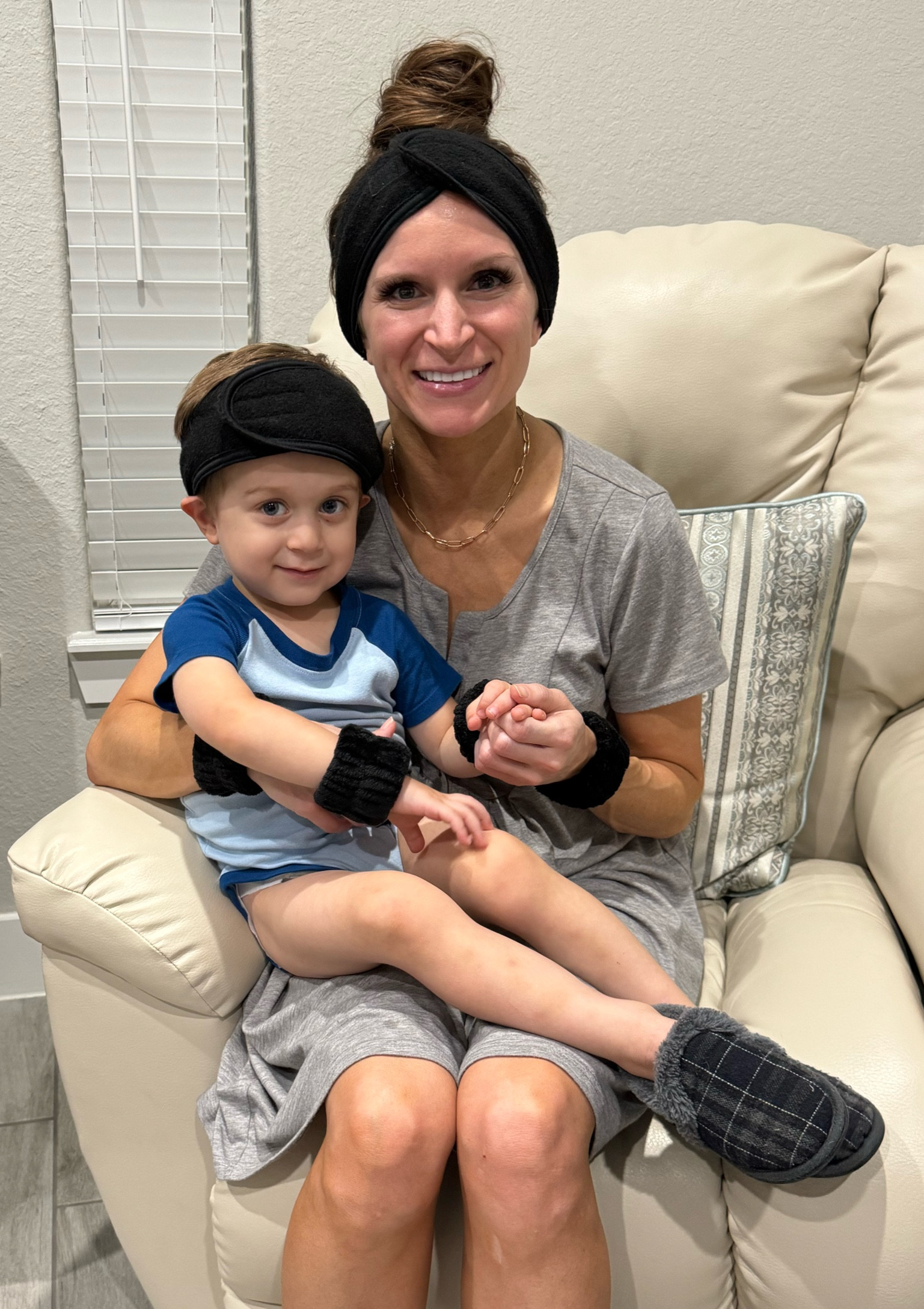My little Remington wanted to match Mommy when I was washing my face! These velcro headbands & wrist towels may look ridiculous lol, but they keep water from getting everywhere when you take your makeup off! Great gift or stocking stuffer!#LTKGiftGuide

#LTKBeauty #LTKFamily