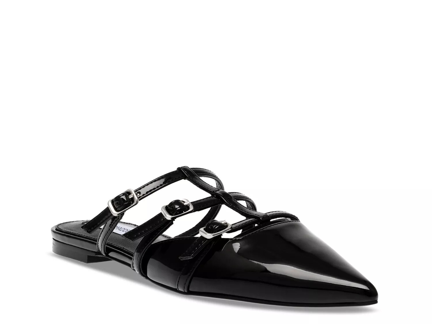 Steve Madden Shatter Mule | Women's | Black | Size 7.5 | Flats | DSW