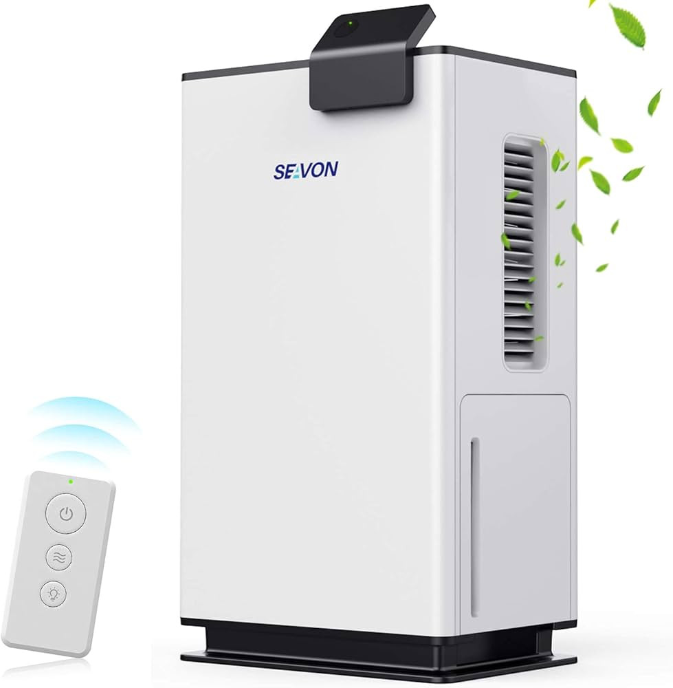 SEAVON Portable Small Dehumidifiers for Home with Remote Controller, Ultra Quiet Dehumidifier for... | Amazon (US)