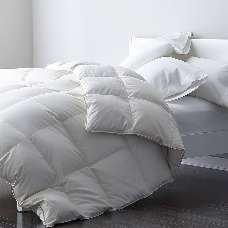 DWR Premium Feather Down Comforter Duvet Insert 106x90-100% Skin-Friendly Cotton Cover, Medium We... | Amazon (US)