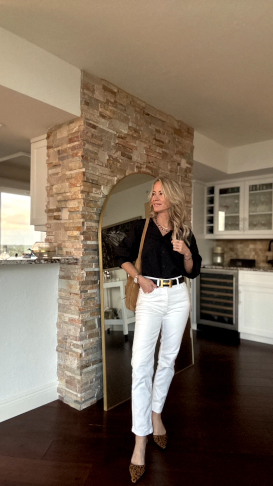 Classic never goes out of style 🖤🤍🐆
This black blouse + white denim combo is so easy to wear and chic for any season. Styled with leopard heels and a statement belt for that extra polish. Shop the look below ⬇️

#LTKOver40 #LTKStyleTip #LTKPetite
