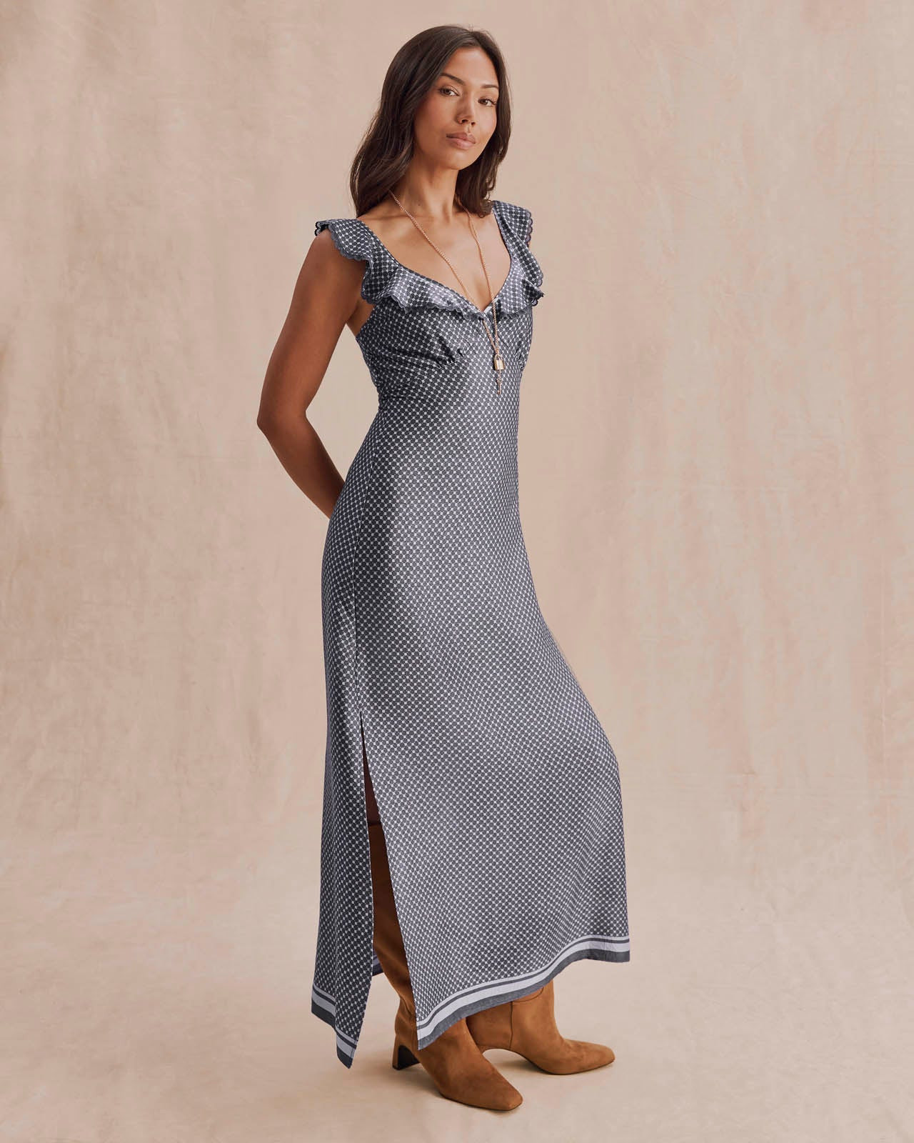 Splendid - Baylee Maxi Dress - Ash Navy/Blue Mist | Splendid