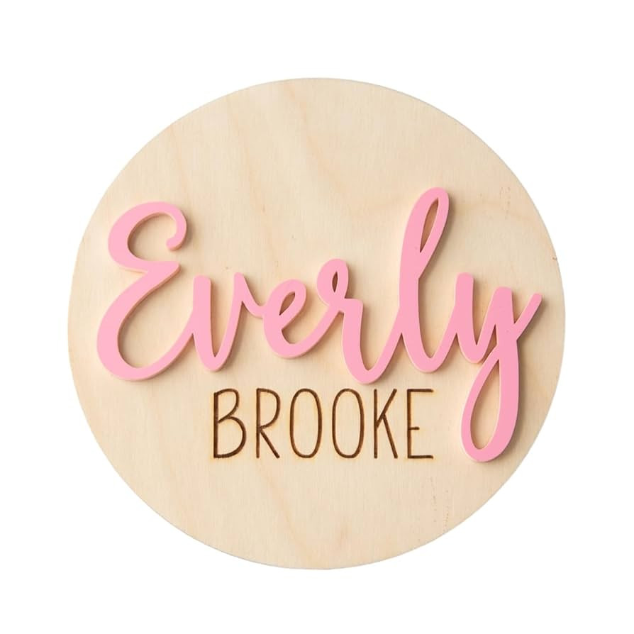 Personalized Newborn Announcement Sign for Hospital - Wooden Birth Announcement Sign for Hospital - Baby Name Announcement Sign - Baby Milestone Signs - Boy Girl | Amazon (US)