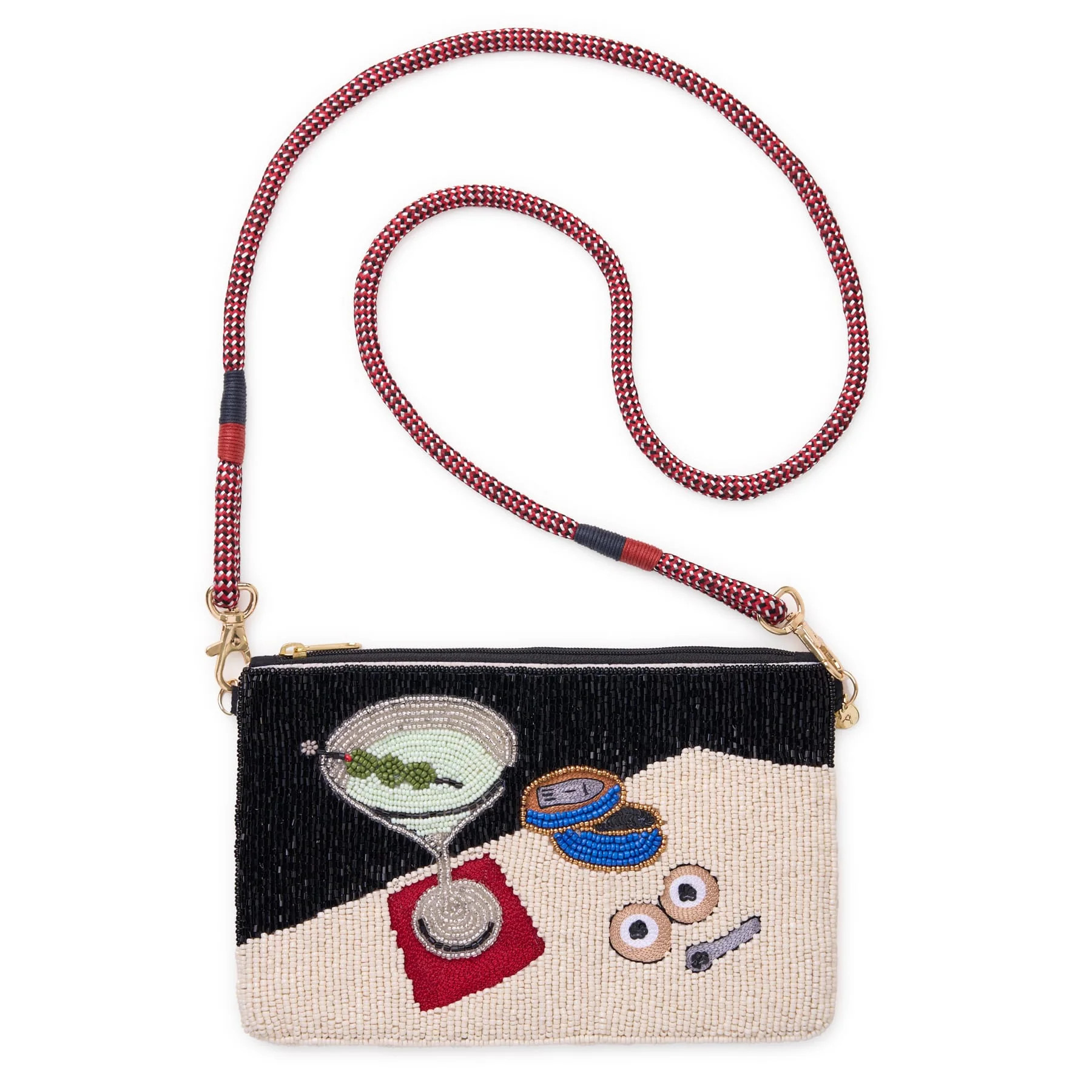 Leila Martini + Caviar Seed Bead Clutch | INK+ALLOY