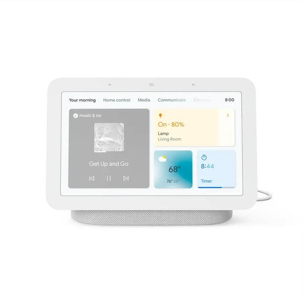 Google Nest Hub 2nd Gen - Smart Home Display with Google Assistant - Chalk | Walmart (US)