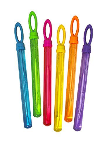 Little Kids FUBBLES Bubble Wand Party Pack (6-Pack), Yellow/Blue/Pink/Green/Orange/Purple | Amazon (US)