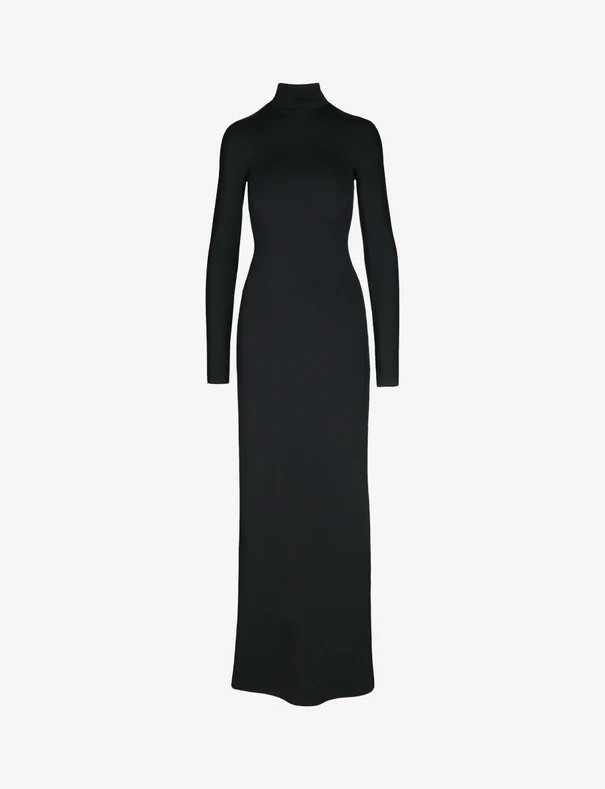 Neoprene Long Sleeve Turtleneck Maxi Dress | Commando®