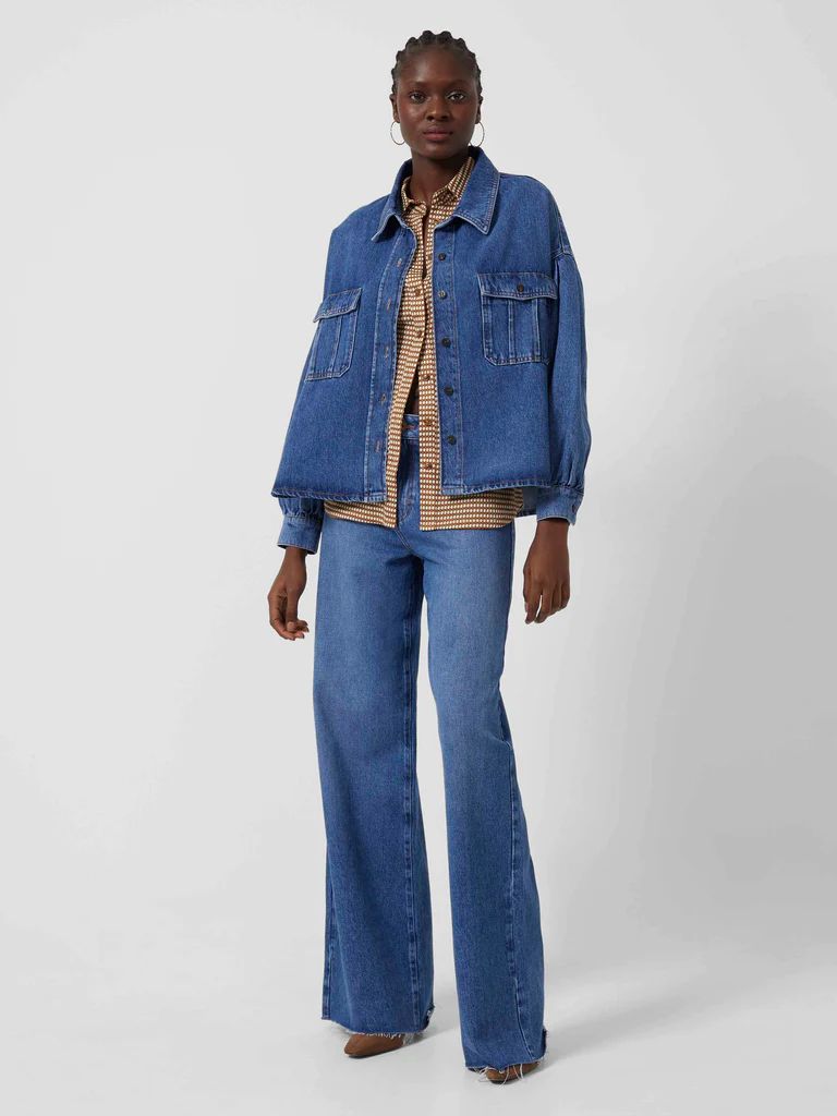 Penelope Denim Puff Sleeve Shirt | French Connection (UK)