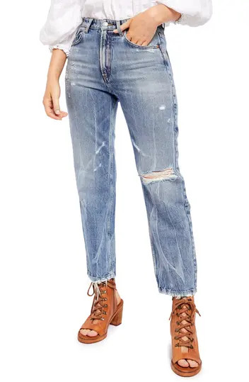 Dakota Ripped Straight Leg Jeans | Nordstrom Rack