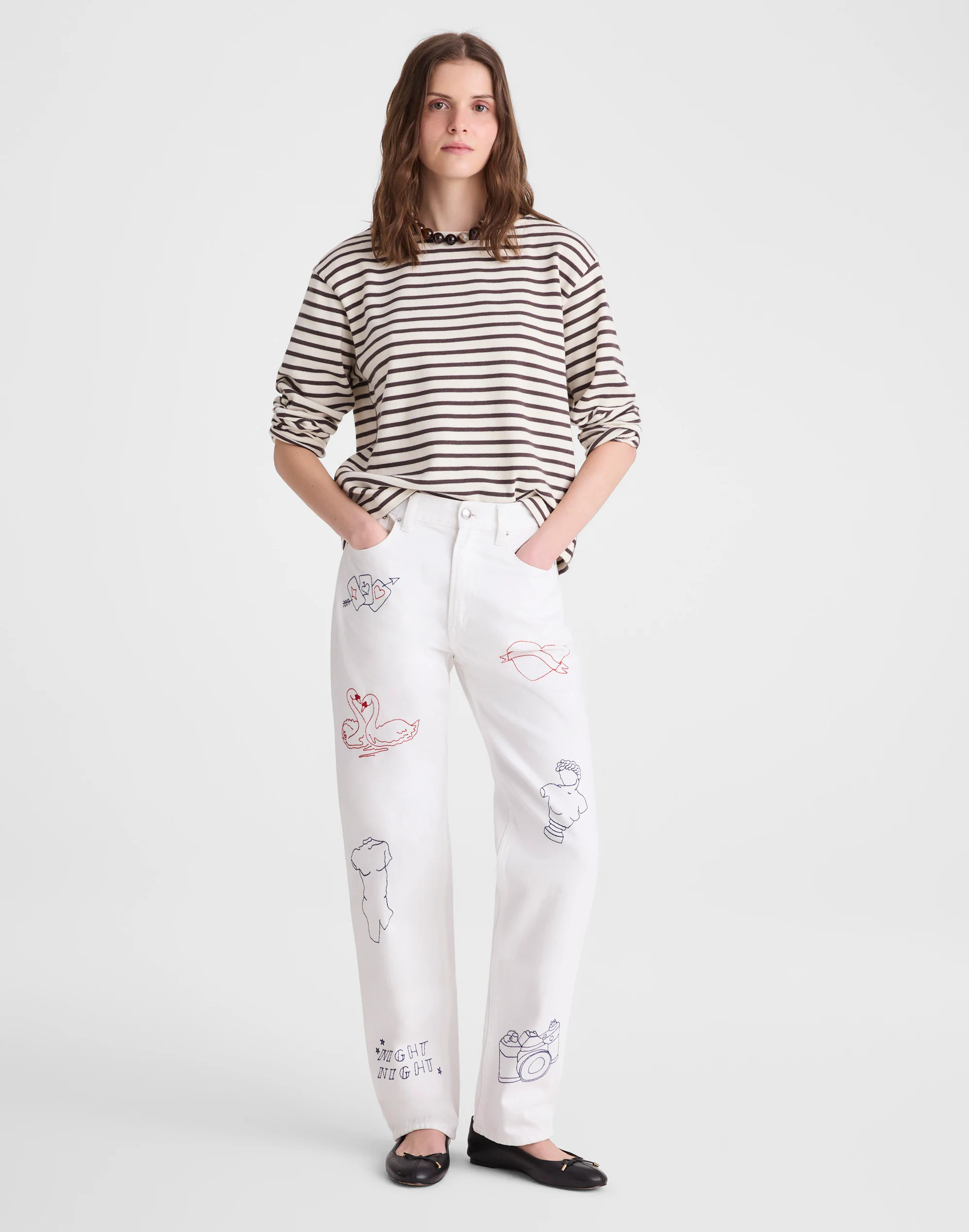 Embroidered Slim Boyfriend Jean | Madewell