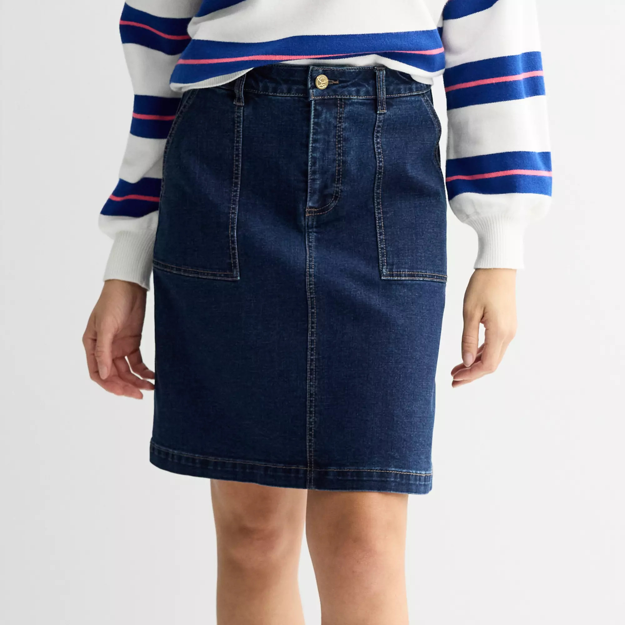 Women's Draper James Patch Pocket Denim Skirt | Kohl's