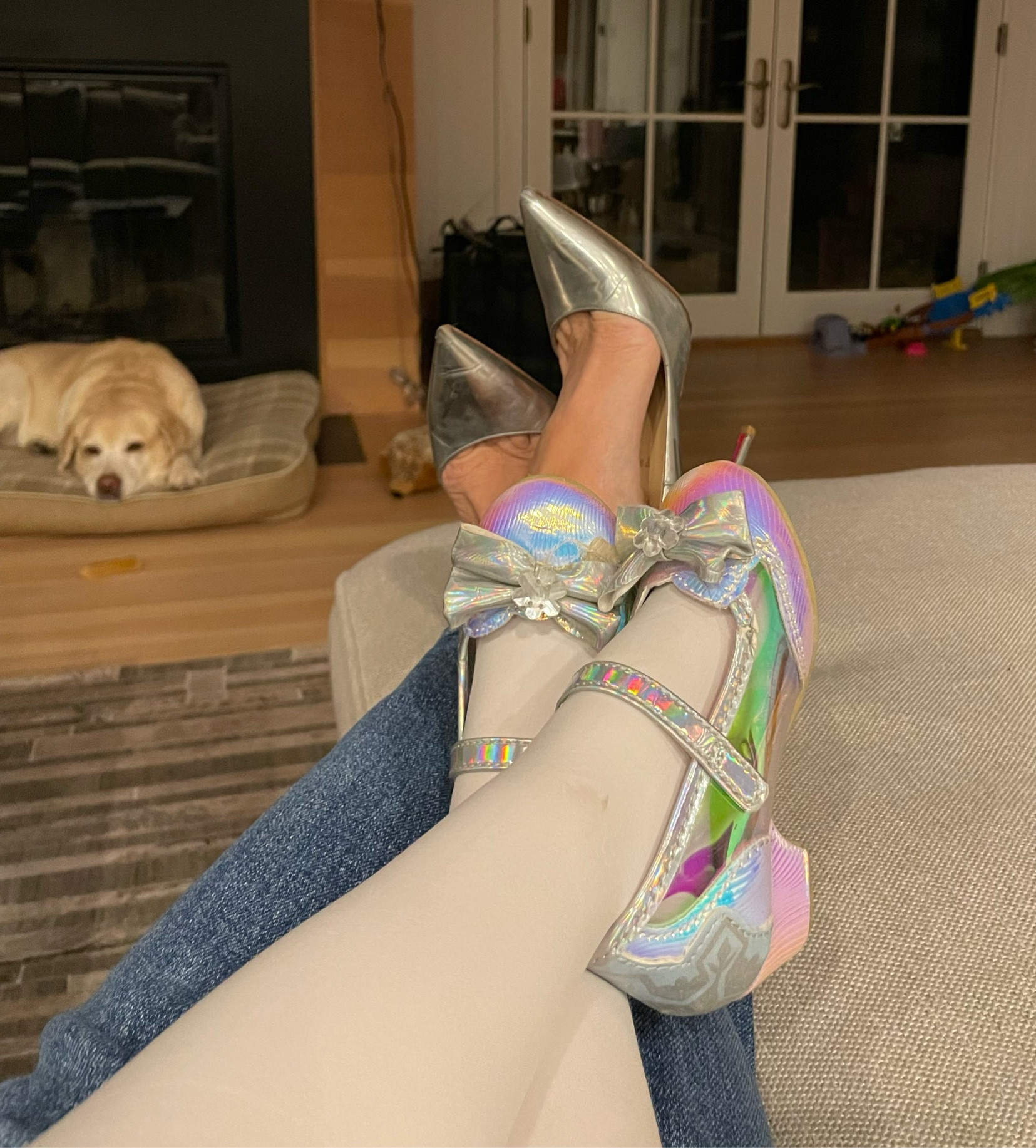 When your daughter wants to wear matching shoes!! #twinning #twinsies

#LTKfamily #LTKFind #LTKkids