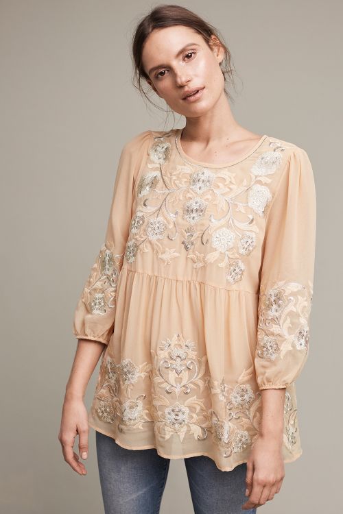 Easterly Embroidered Blouse | Anthropologie (US)