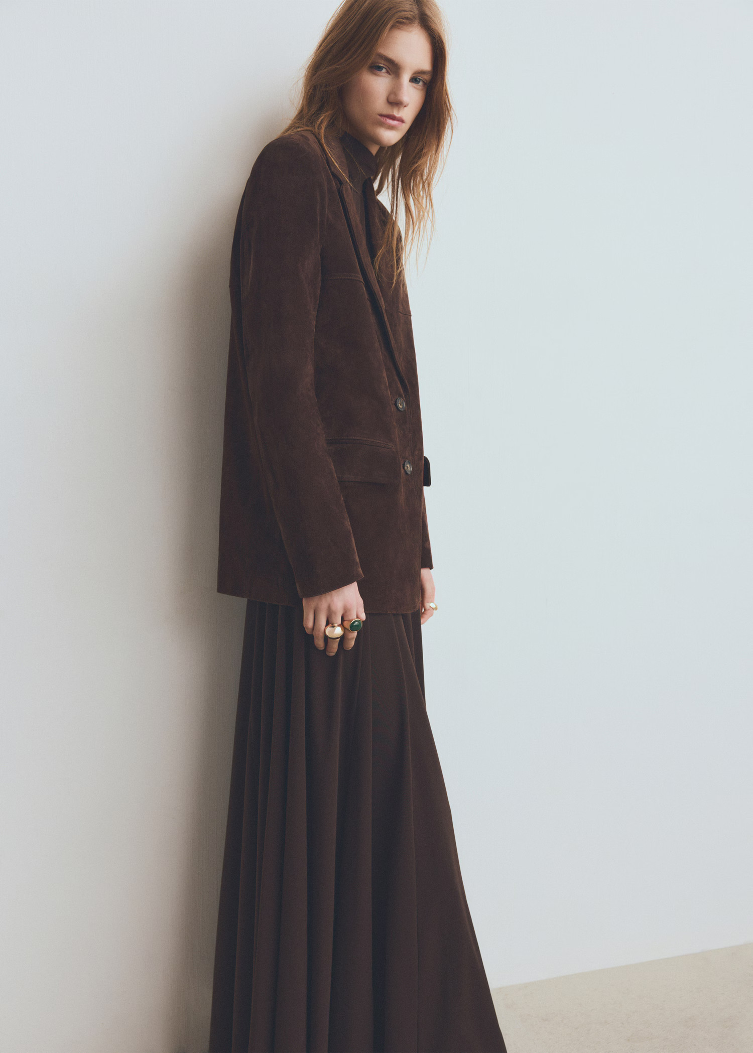 Straight suede jacket | MANGO (UK)