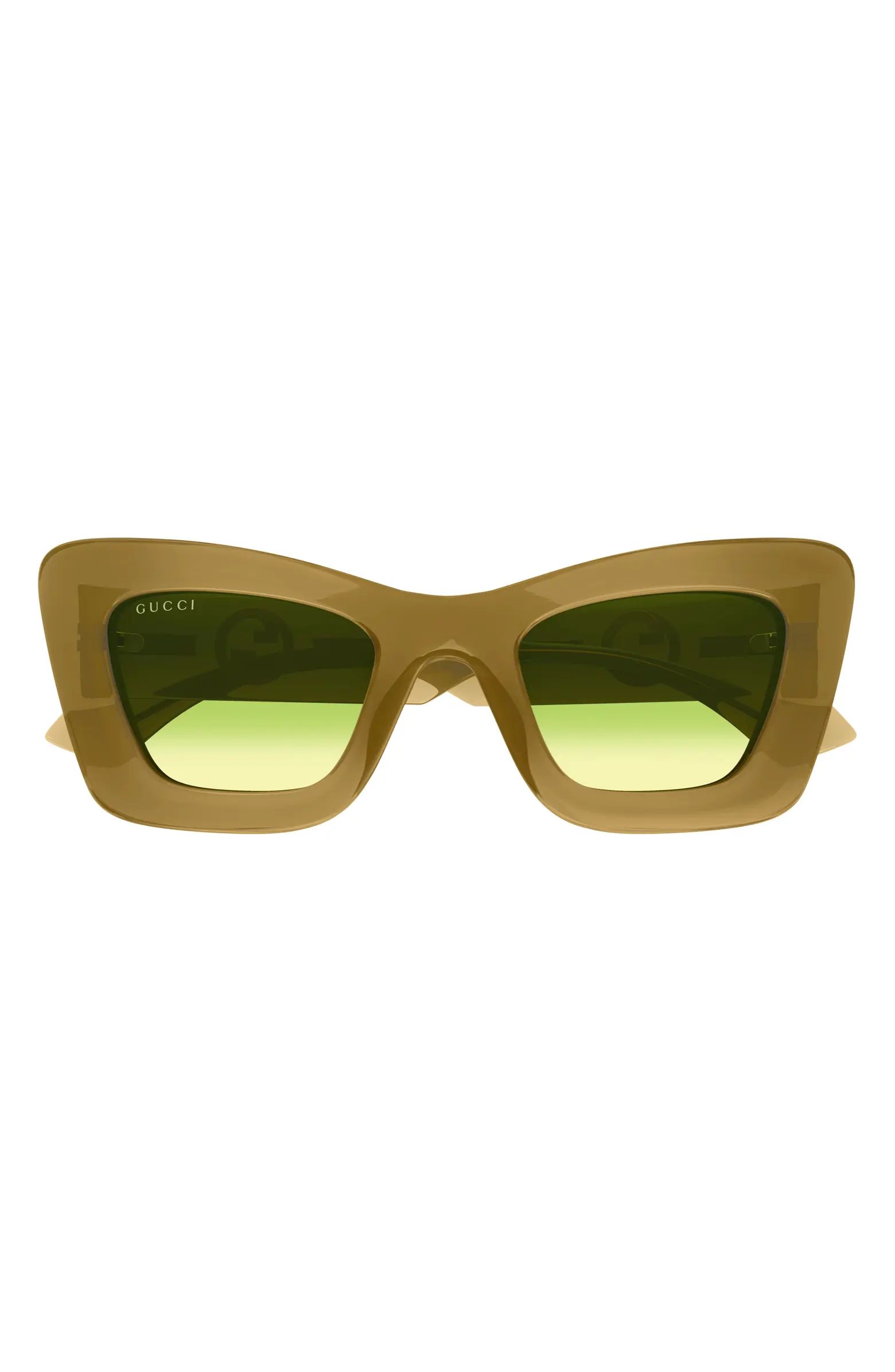 49mm Small Gradient Cat Eye Sunglasses | Nordstrom