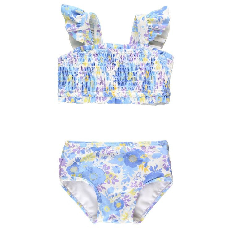 RuffleButts Pristine Blooms Smocked Bikini | Target
