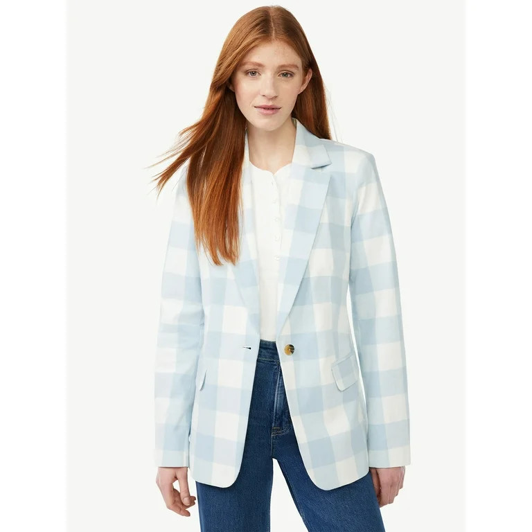Free Assembly Women's Slim Single-Breasted Blazer | Walmart (US)