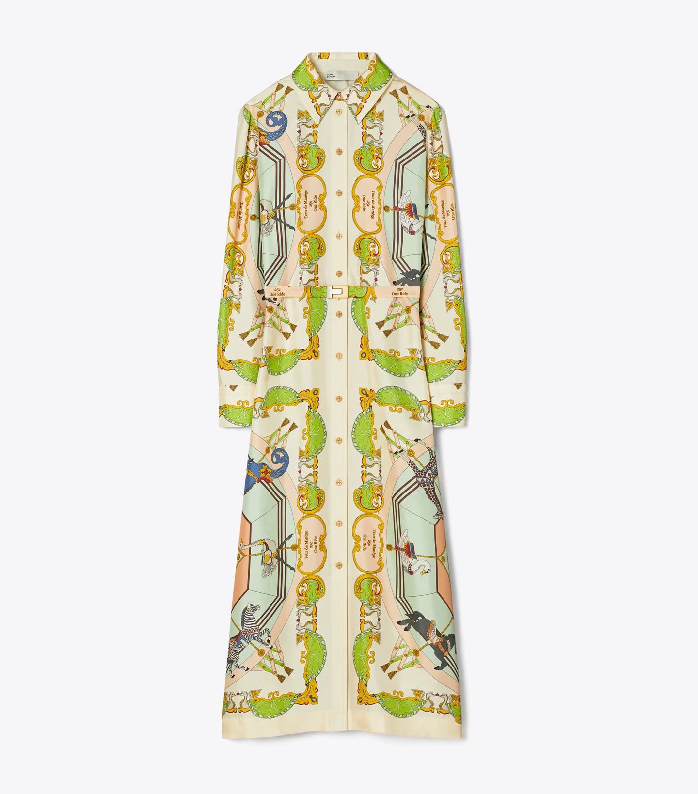 Printed Silk Shirtdress: Women's Designer Dresses | Tory Burch | Tory Burch (US)