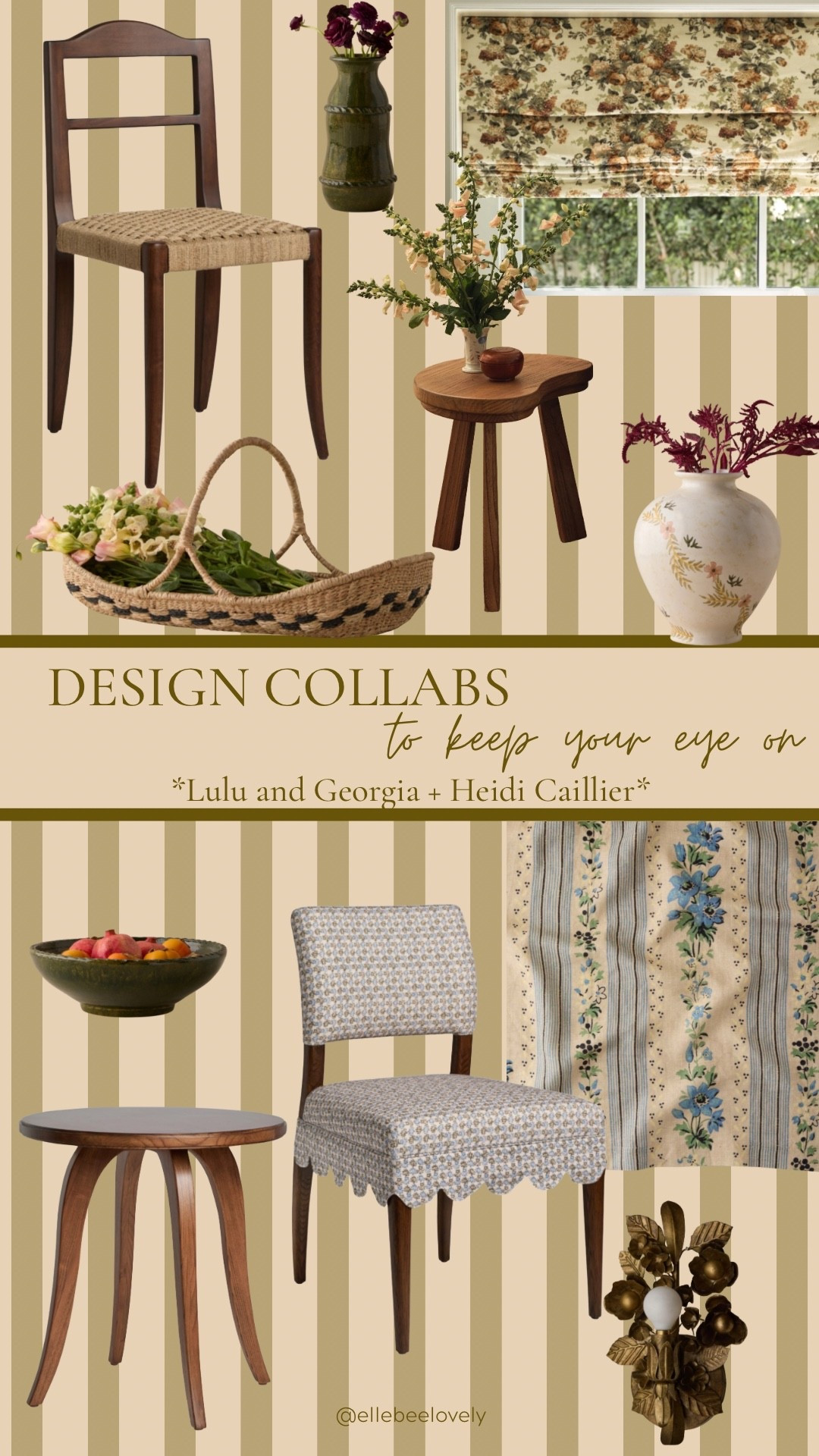 Design Collab to keep your eye on! Lulu and Georgia + Heidi Caillier is an exciting duo! 