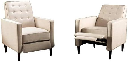 Amazon.com : GDFStudio Marston Mid Century Modern Fabric Recliner (Set of 2) (Wheat) : Home & Kit... | Amazon (US)