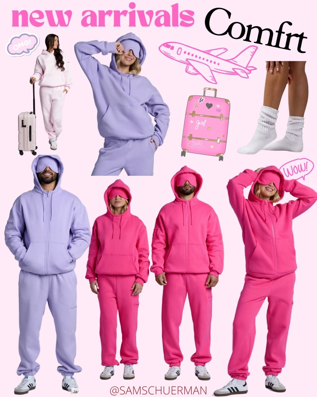 New colors in Comfrt’s airplane mode!! 🩷💜

#LTKSeasonal #LTKFindsUnder100 #LTKTravel