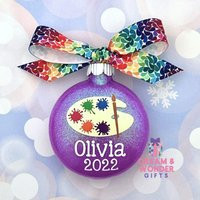 Paint Palette Personalized Christmas Ornament | Etsy (US)