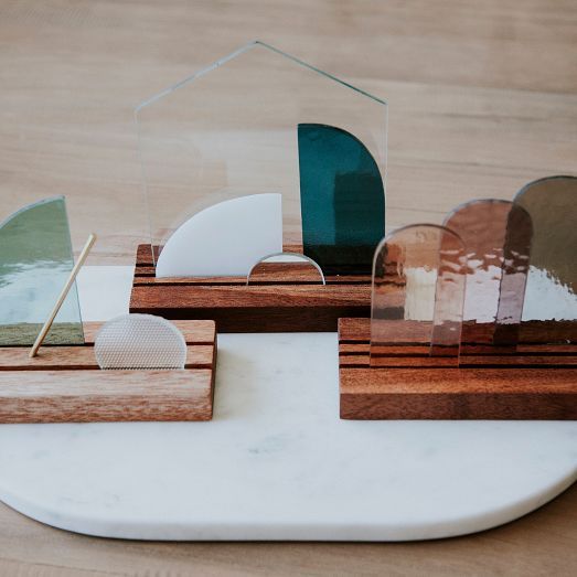 SZKLO Glass Modern Stained Glass Nativity Set | West Elm (US)