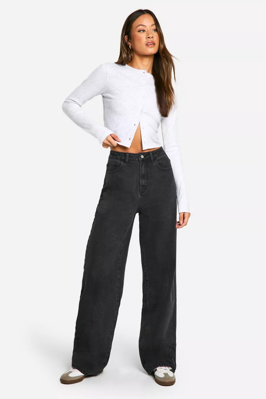 Tall Basics Wide Leg Jeans | Boohoo.com (UK & IE)