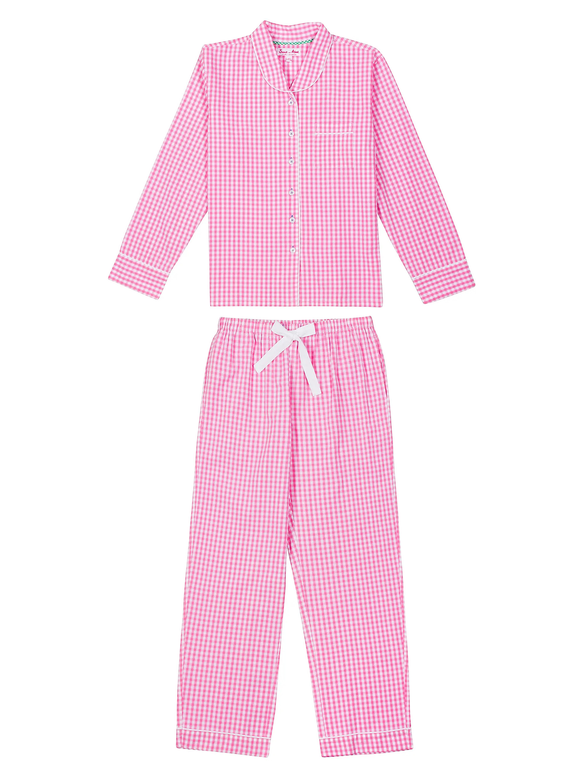 Sant and Abel Hepburn Gingham Print Pajama Set | Saks Fifth Avenue | Saks Fifth Avenue