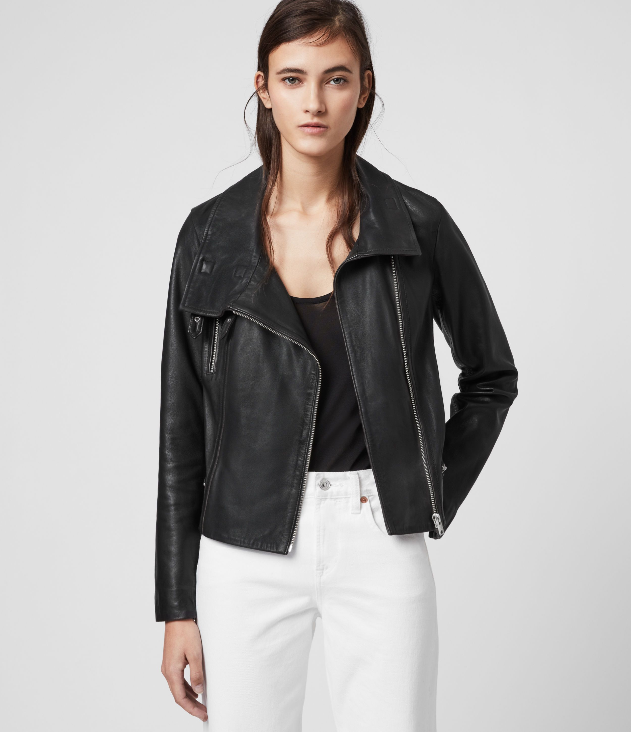 Bales Leather Biker Jacket | AllSaints (US)