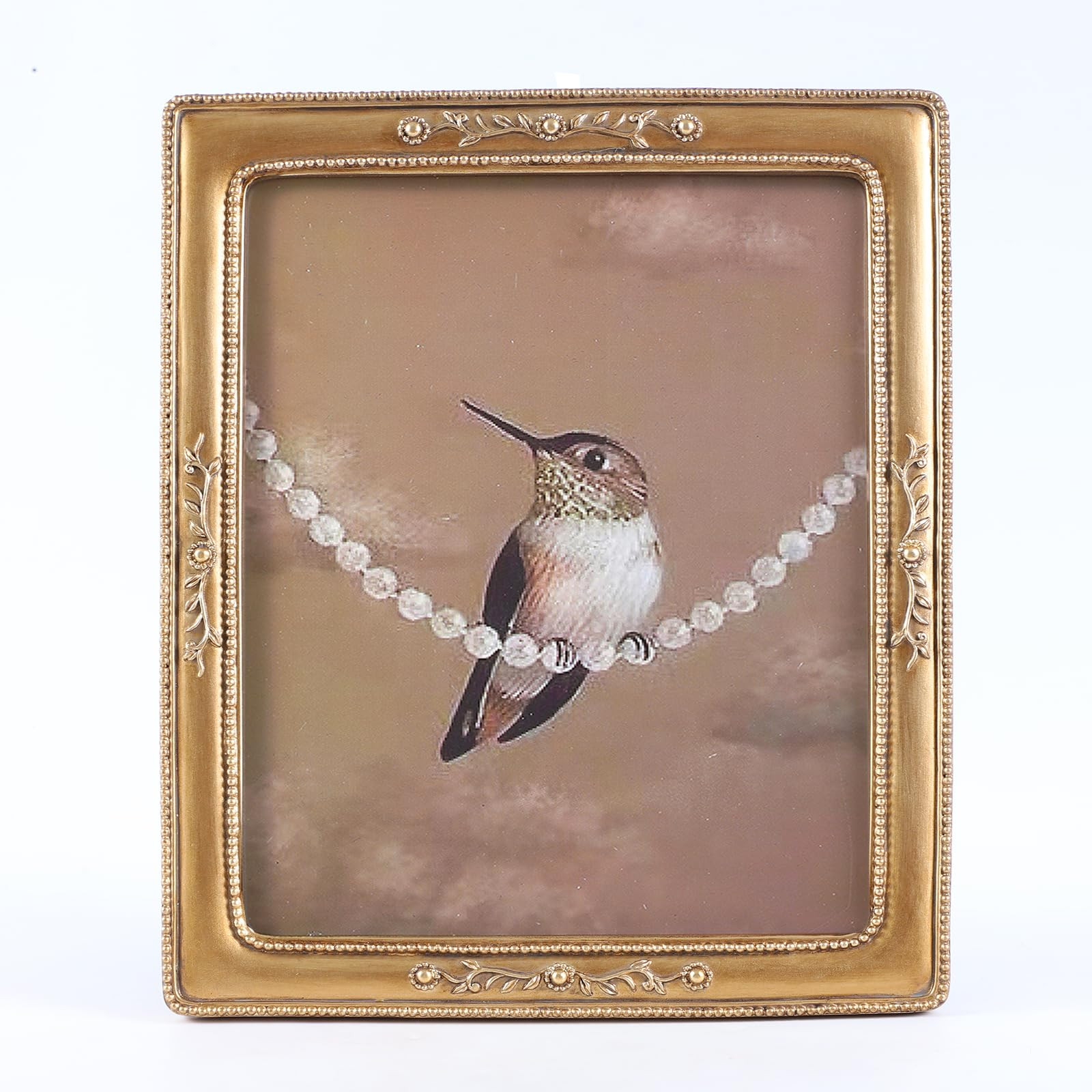 SIKOO 8x10 Vintage Picture Frame Bronze Gold Antique Picture Frame Tabletop and Wall Mount Displa... | Amazon (US)