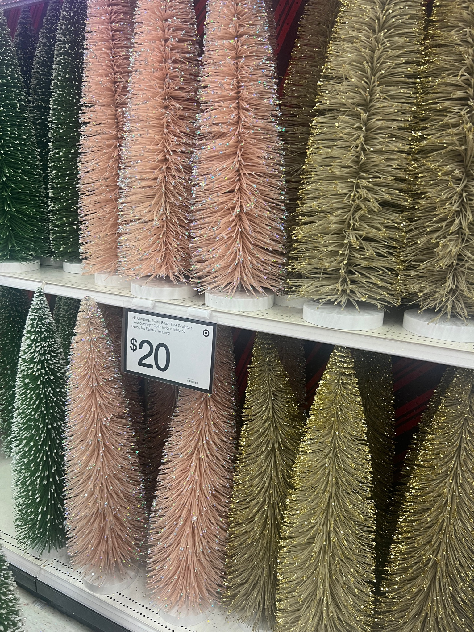 Ron don’t walk! Obsessed with these 36”H bottle brush trees I found yesterday.. they are so so good for the holidays!

#LTKFindsUnder50 #LTKSeasonal #LTKHome
