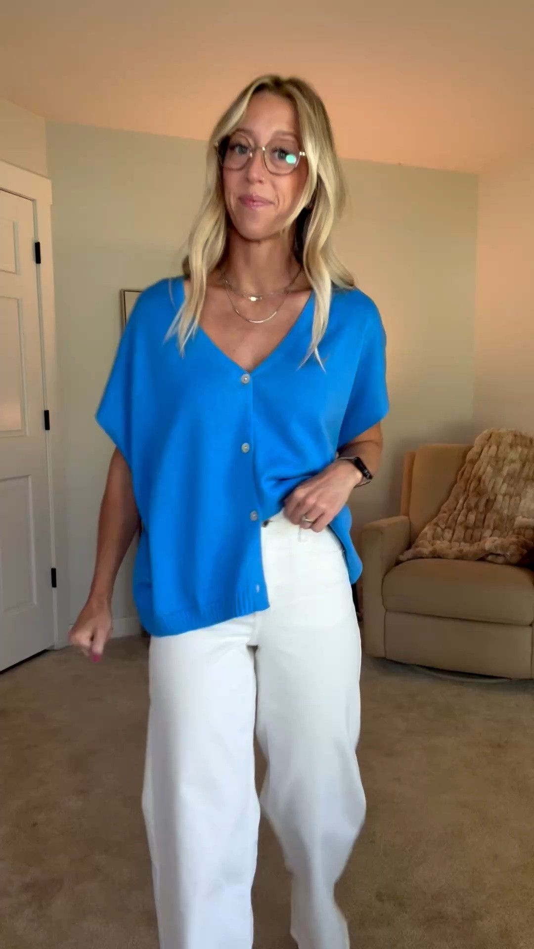 The softest and most beautiful blue color. Size small! The jeans that fit like a glove, 00 🥰

#LTKootd #LTKgrwm #LTKWorkwear