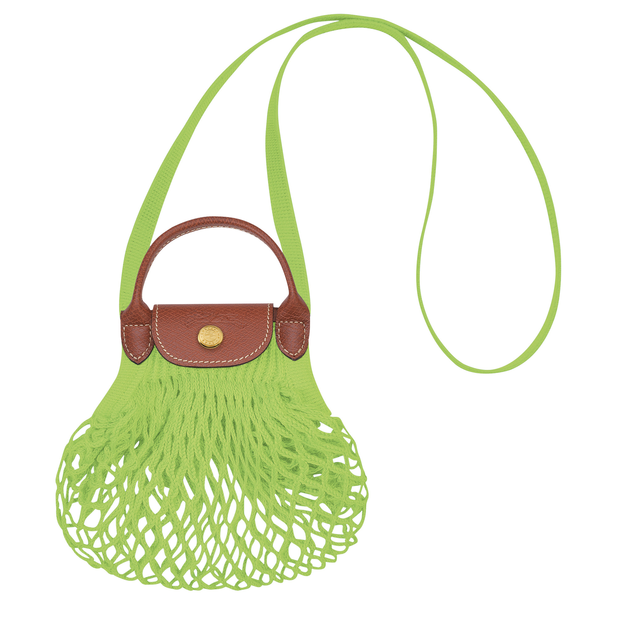 Le Pliage Filet XS Mesh bag Green Light - Canvas | Longchamp US | Longchamp