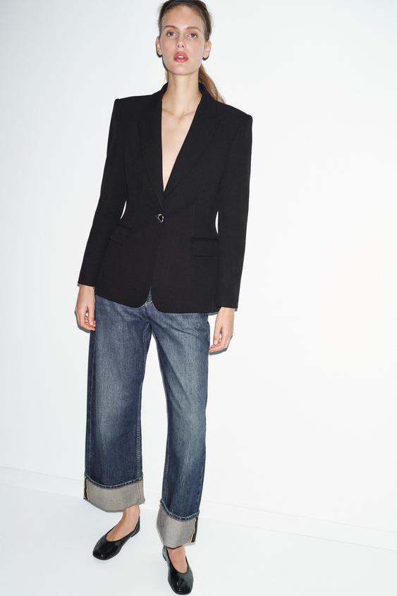 TAILORED SHOULDER PAD BLAZER | Zara US