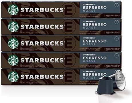 Starbucks by Nespresso, Espresso Dark Roast (50-count single serve capsules, compatible with Nesp... | Amazon (US)