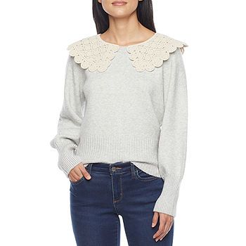 a.n.a Womens Long Sleeve Pullover Sweater | JCPenney