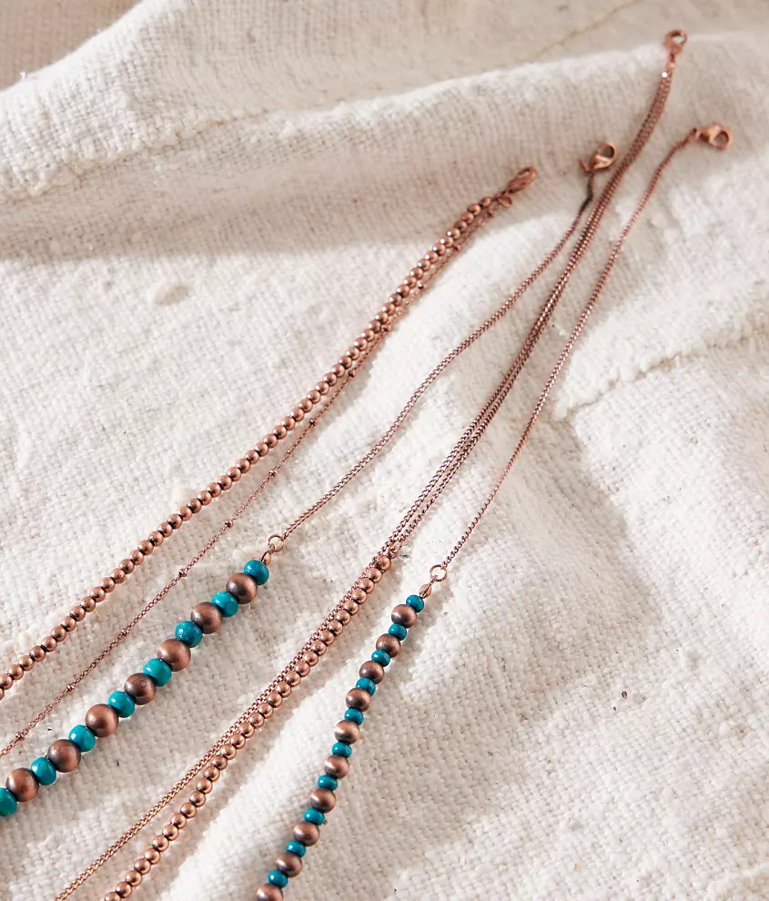 4 Pack Beaded Necklace Set | Buckle
