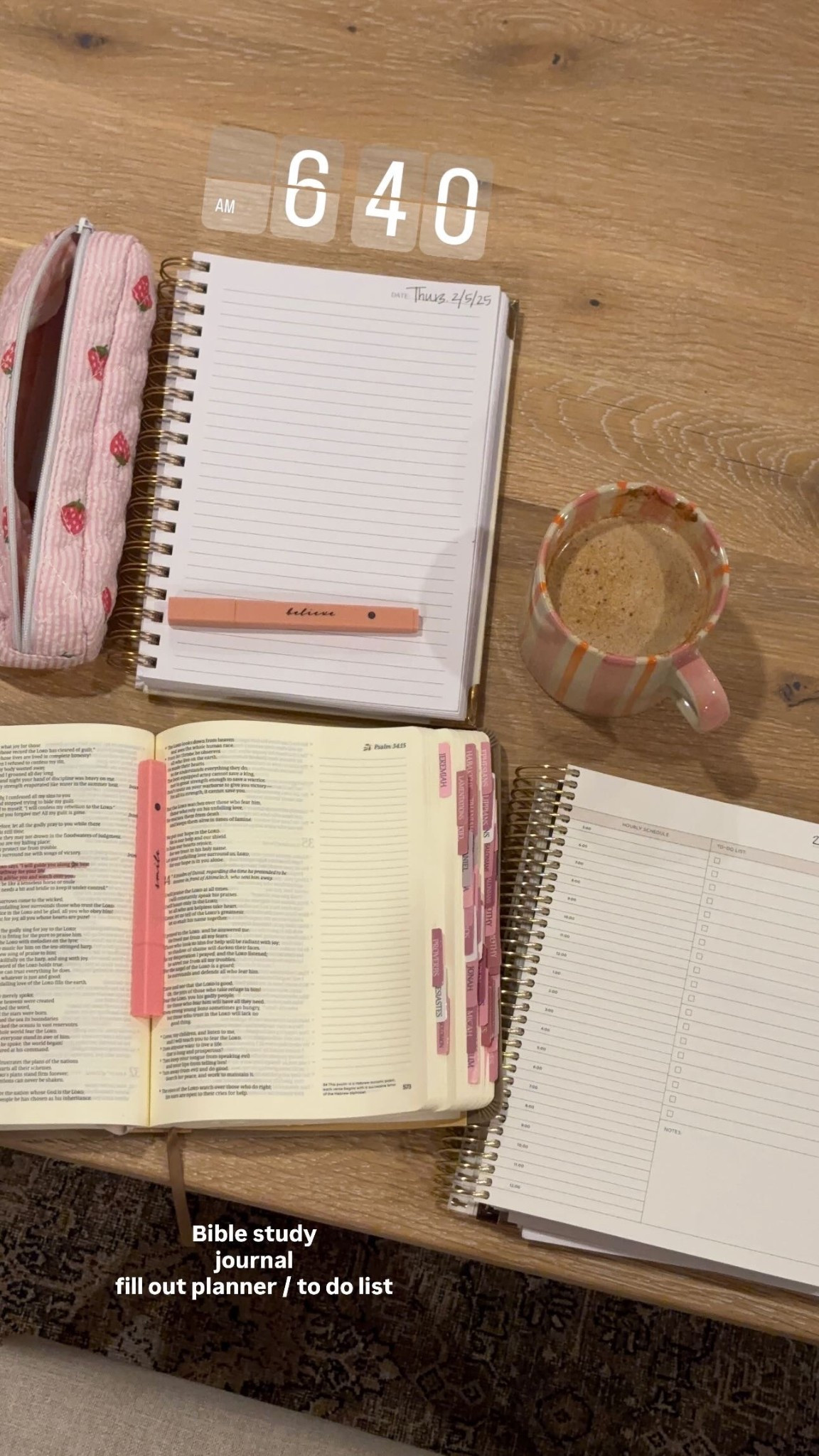 Bible study, journaling, and planning in the morning!

#LTKdayinmylife #LTKHome #LTKmorningroutine