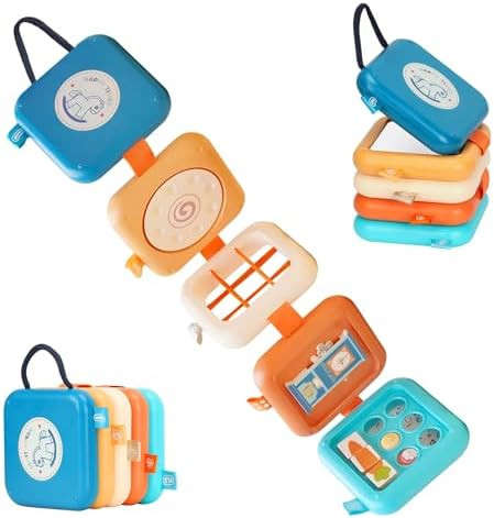 Busy Board for 1 Year Old, Travel Toys for Toddler 1-3, Montessori Busy Board Busy Cube, Toys Gif... | Amazon (US)