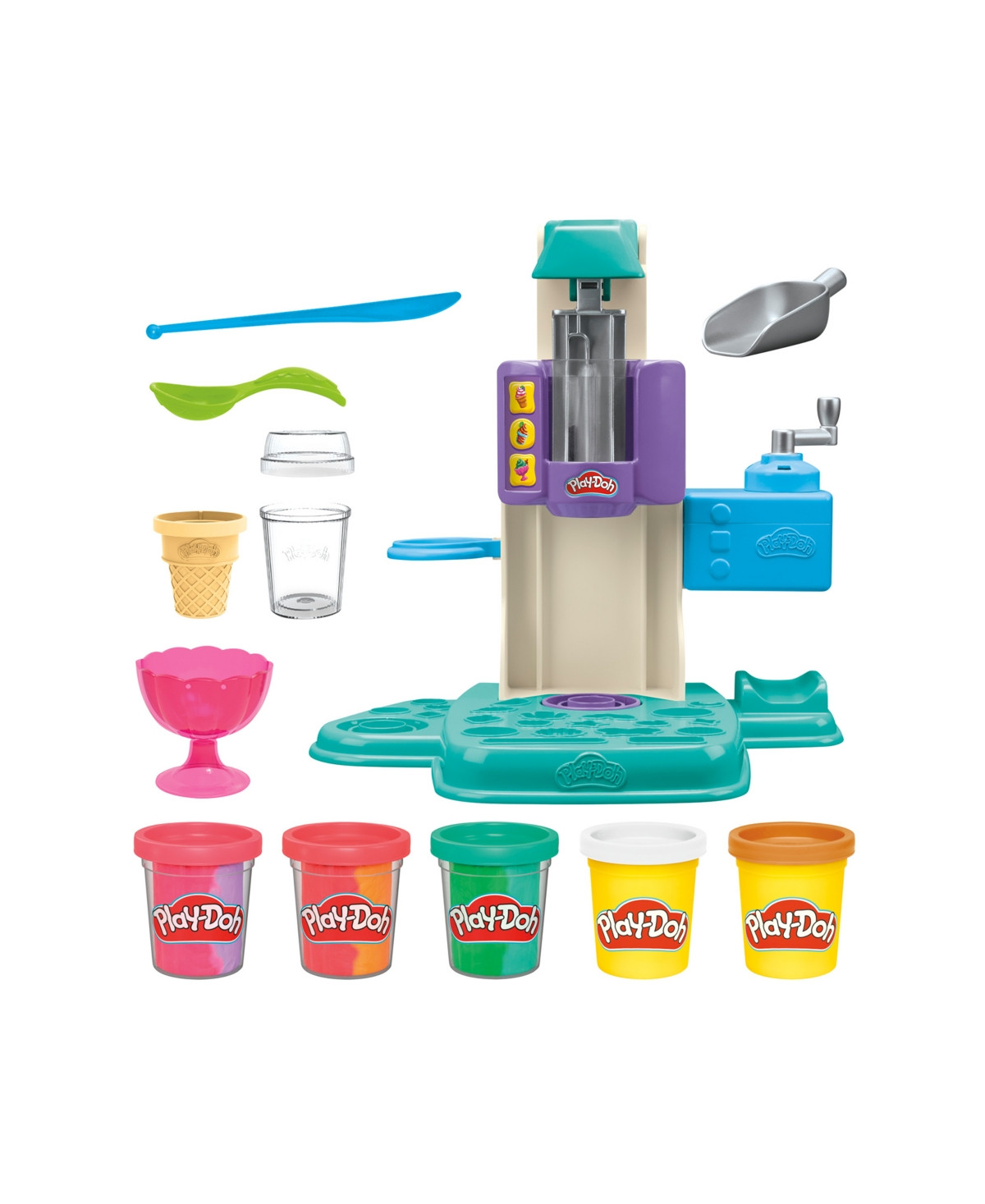 Play-Doh Rainbow Swirl Ice Cream Playset | Macy's