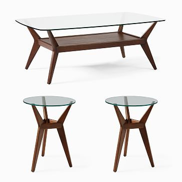 Jensen Coffee Table & 2 Side Tables Set | West Elm (US)
