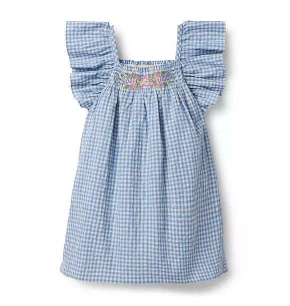 Gingham Ruffle Sleeve Dress | Janie and Jack