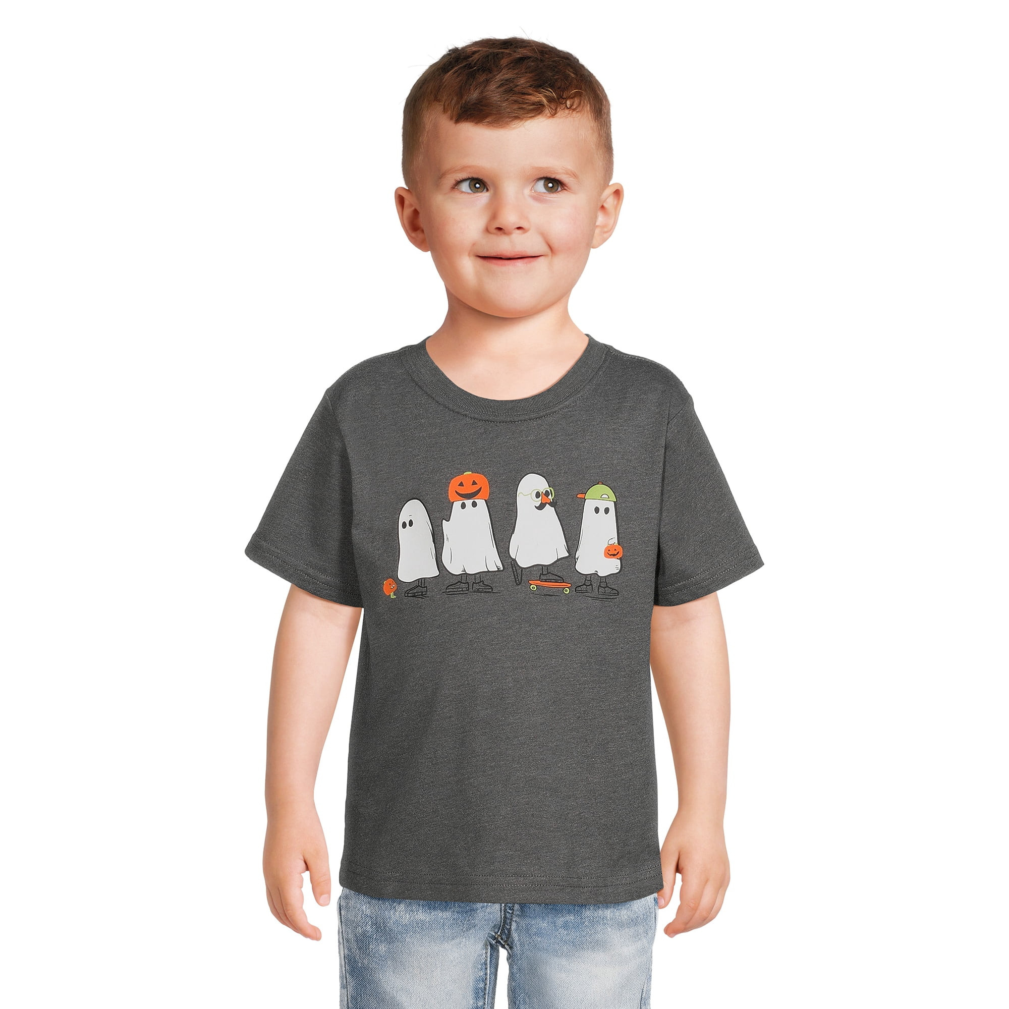 Wonder Nation Toddler Unisex Halloween T-Shirt, Sizes 12M-5T | Walmart (US)