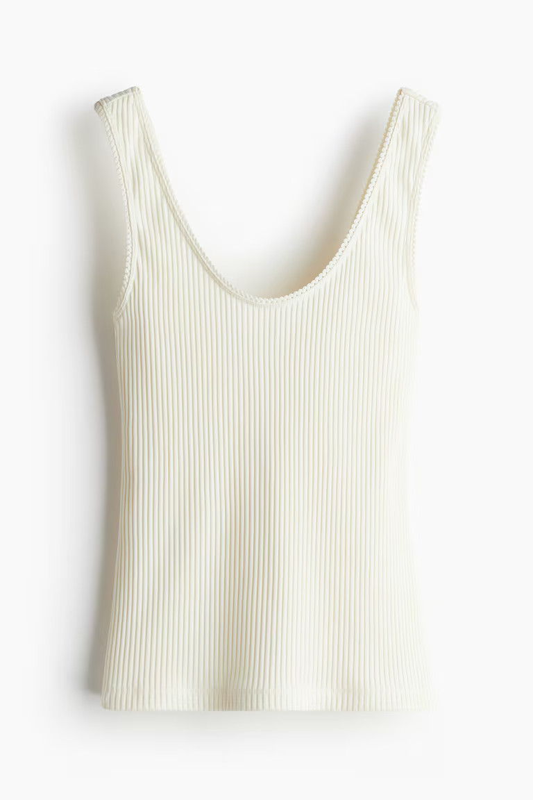 Ribbed vest top | H&M (UK, MY, IN, SG, PH, TW, HK)